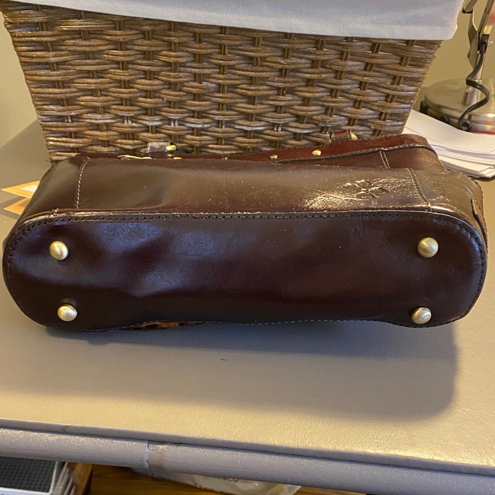 NWT PATRICIA NASH RAYLEIGH LEATHER/CALF HAIR BAG - Picture 4 of 9